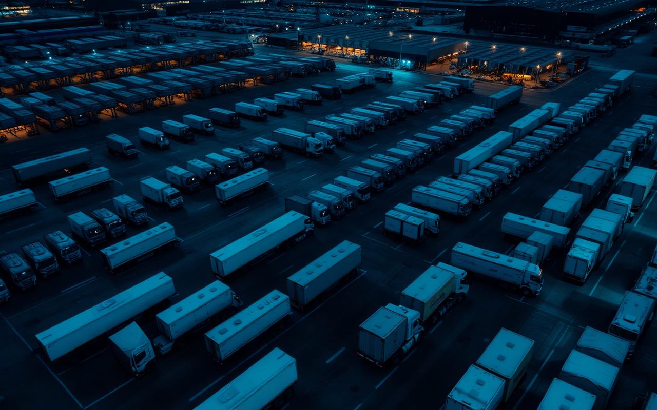 Balduin Transport Logistikgelände mit modernem Fuhrpark